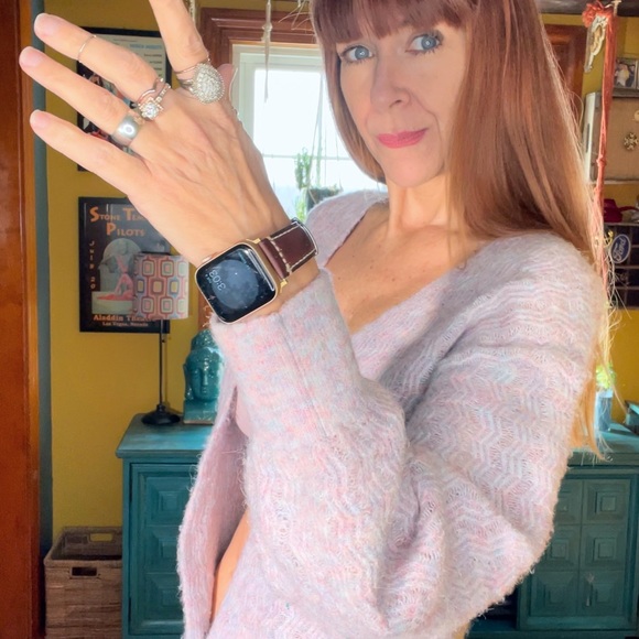 Light Purple Knit Top Cardigan - Picture 3 of 14